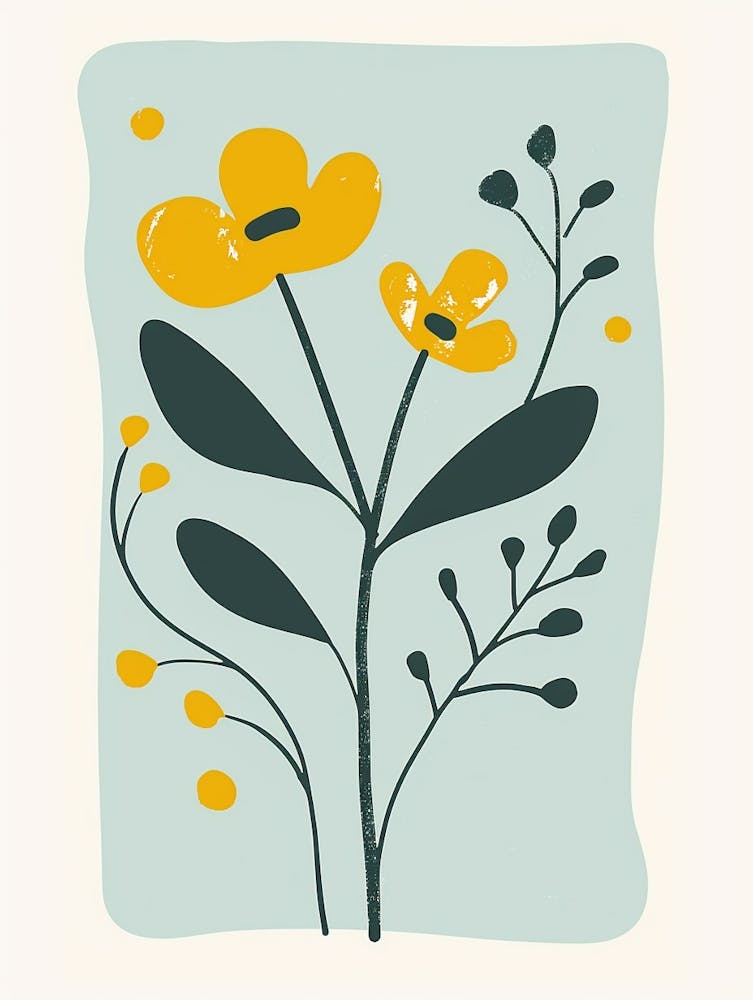 Sequoia Tree Flat Illustration 1