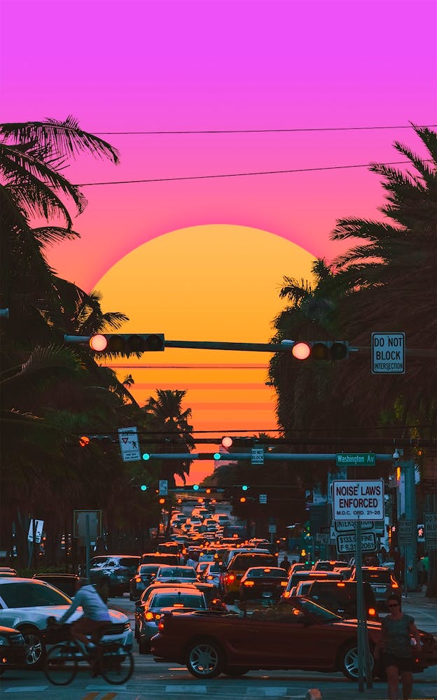 Vaporwave Sunset