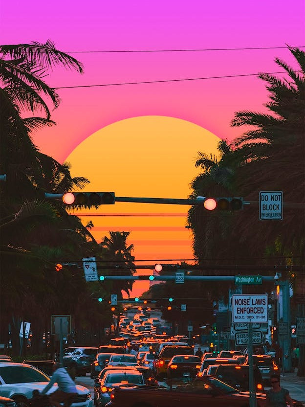 Vaporwave Sunset