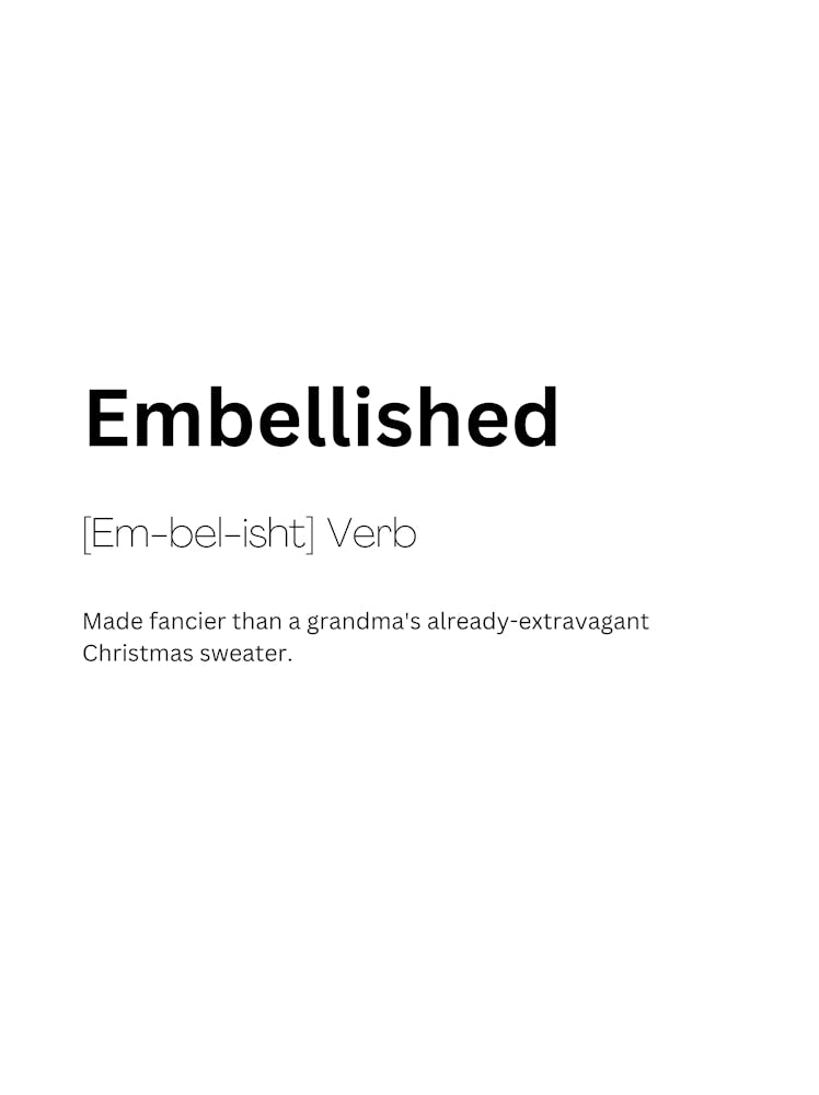 Embellished Definition Meaning 1