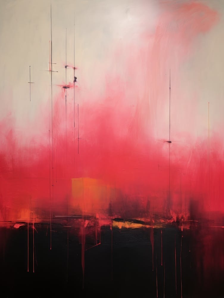 Mid Century Inspired Abstract Painting 1