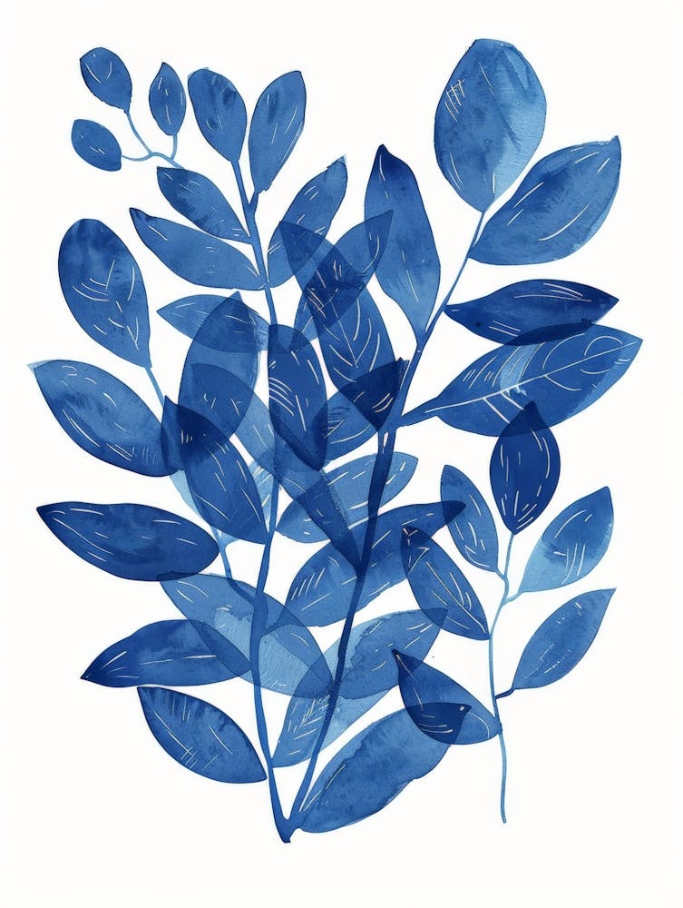Blue Leaves 28