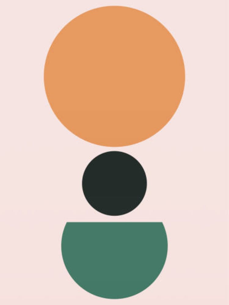 Orange, Green, And Black