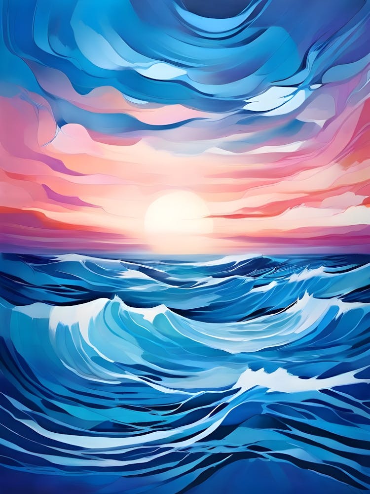 Sunset Over The Sea 1