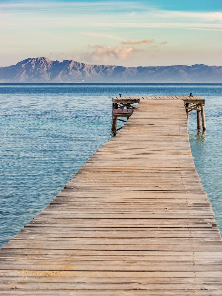 Pier To The Sea Spain Mallorca
