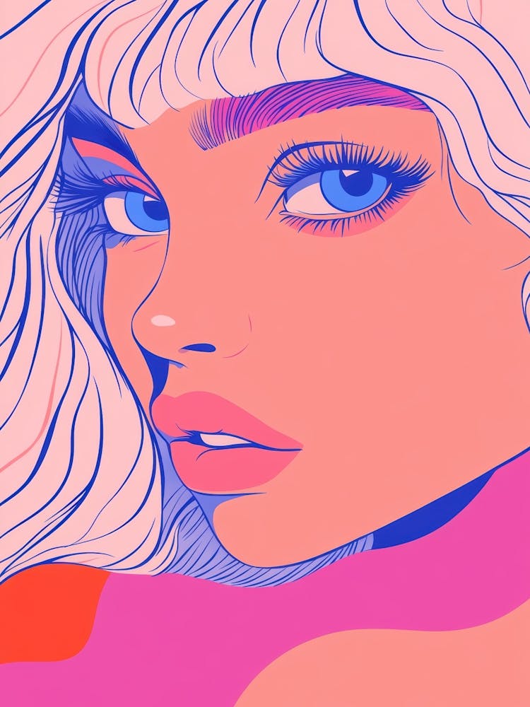 Girl With Blue Hair 24