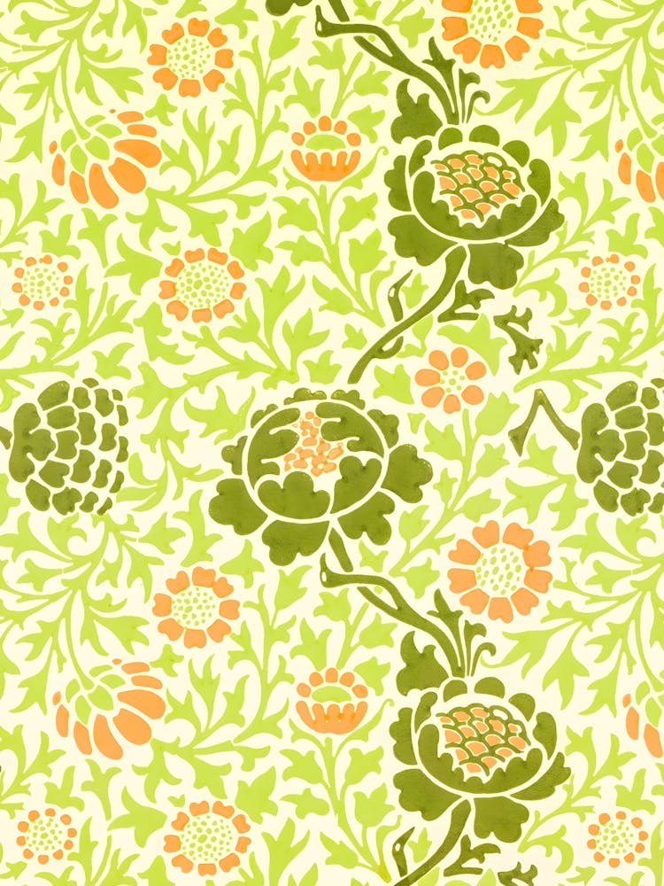 Floral Wallpaper By William Morris