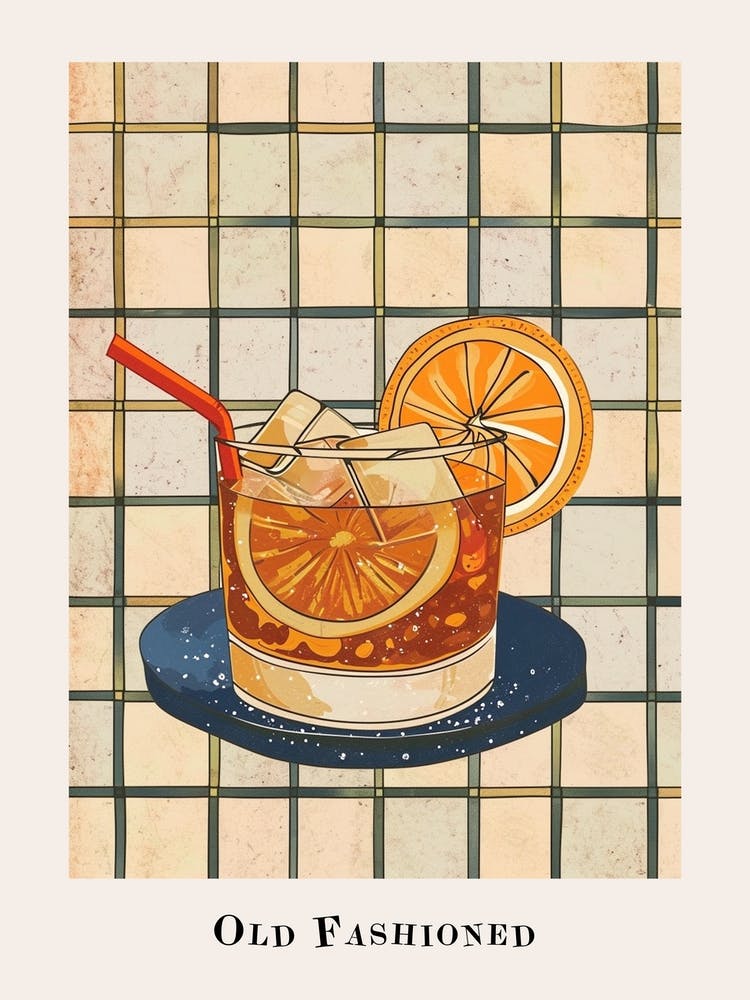 Old Fashioned Tile Poster