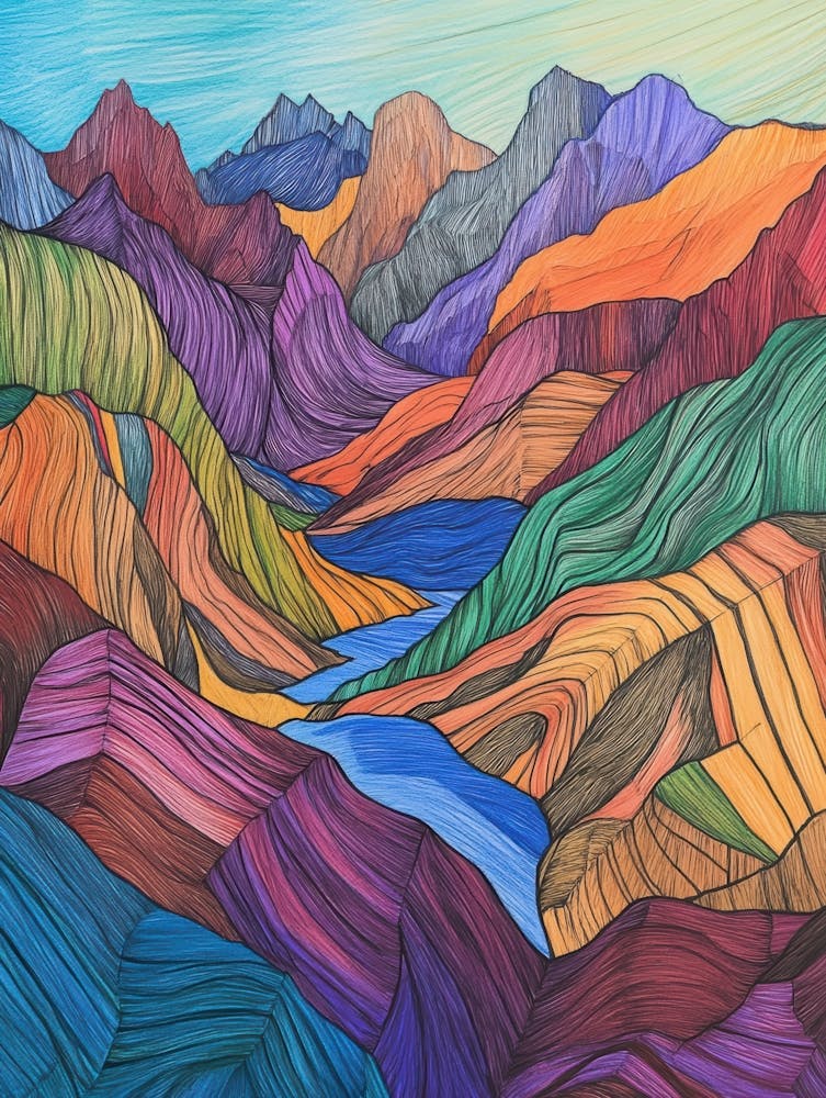 Arc-en-ciel Dans Les Montagnes