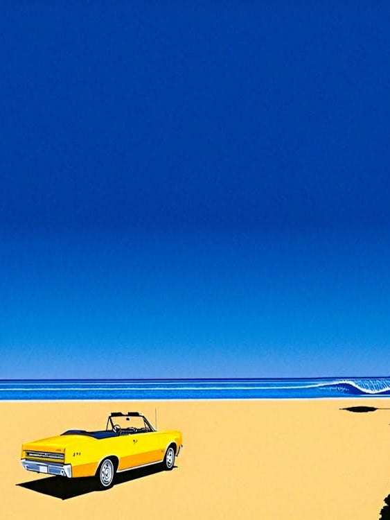 Hiroshi Nagai - Summer Yellow Car