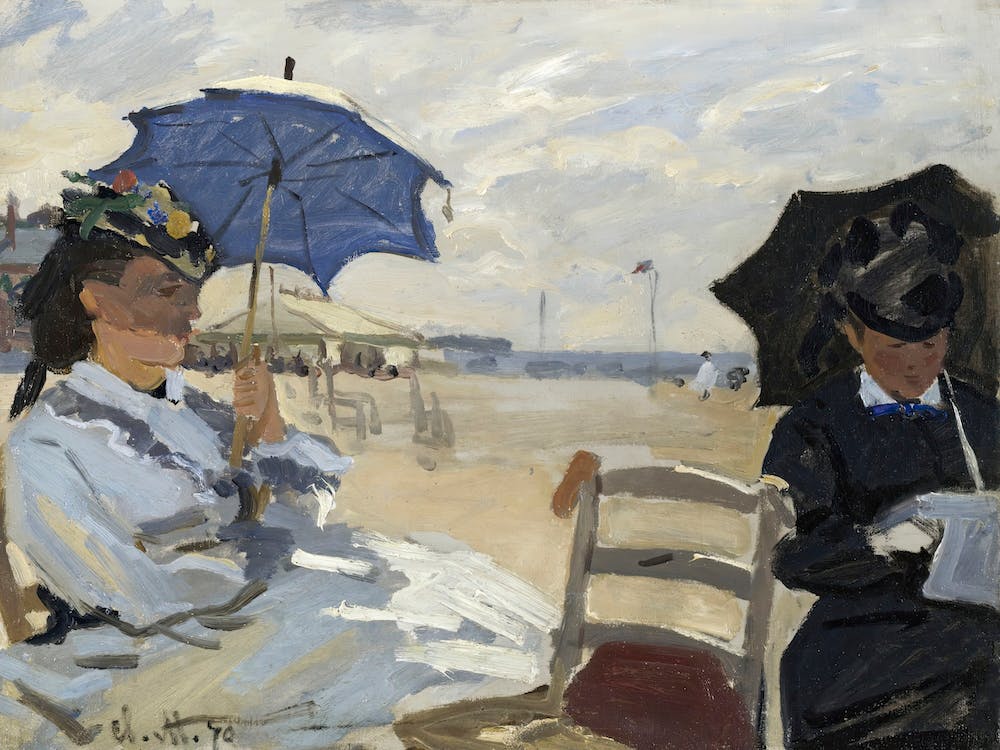 The Beach At Trouville (1870), Claude Monet