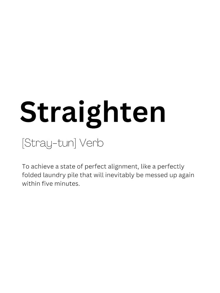 Straighten Definition Meaning