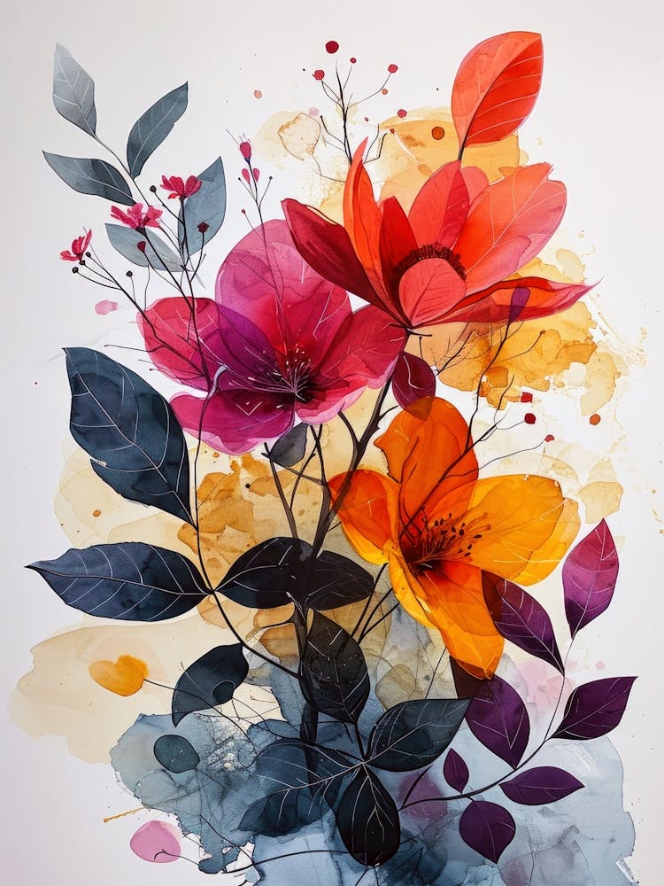Watercolor Flowers 1