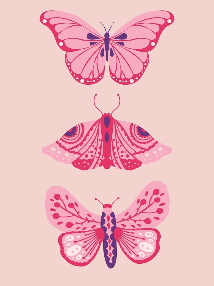 Pink Butterflies 1
