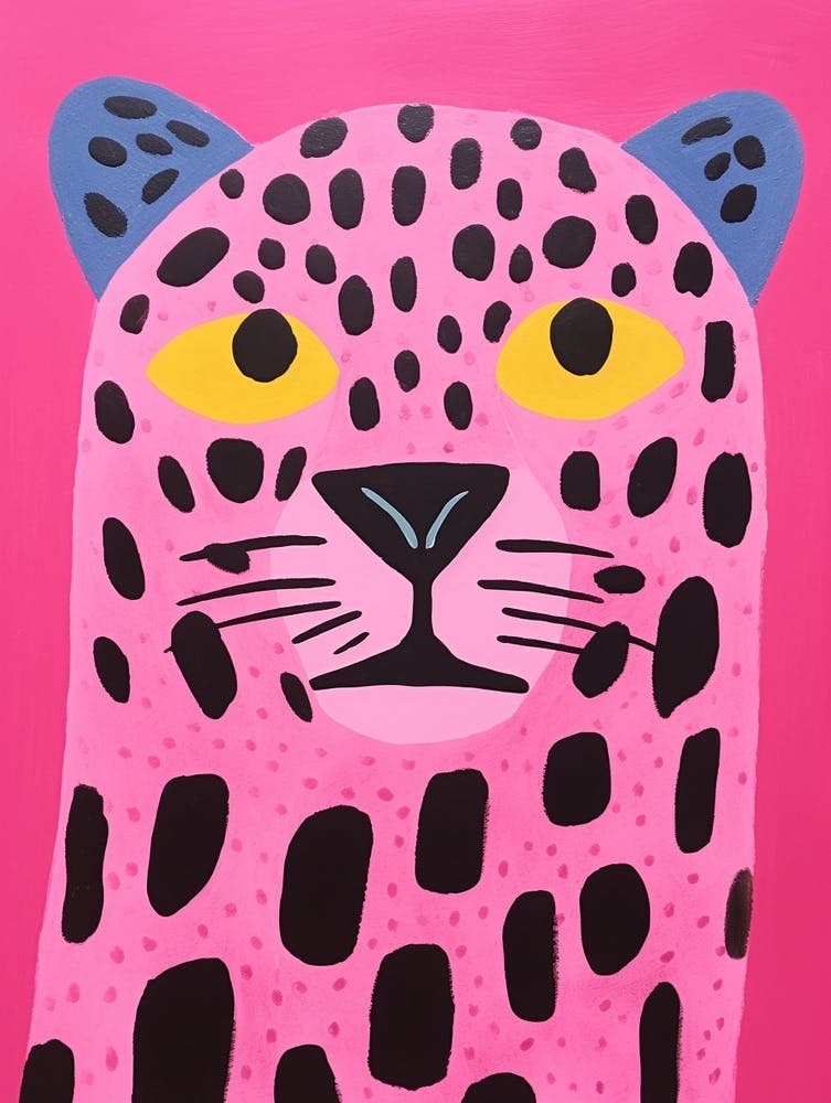 Pink Polka Dot Jaguar 2