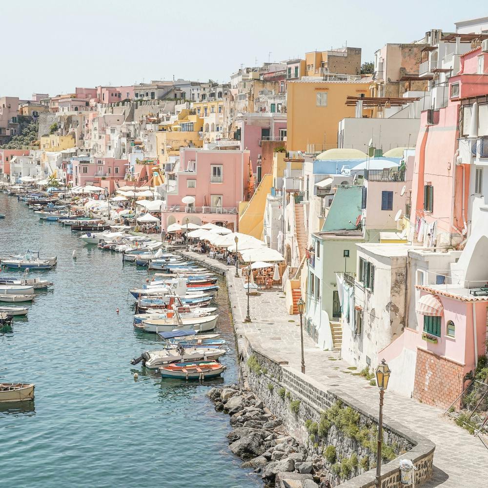 Pastel Procida Island Square