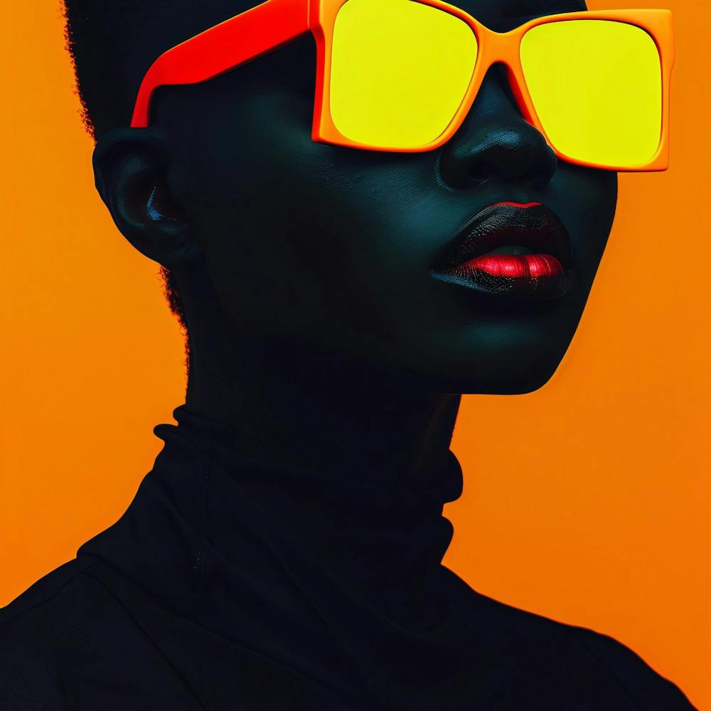 Porträt einer Frau mit Sonnenbrille 1
