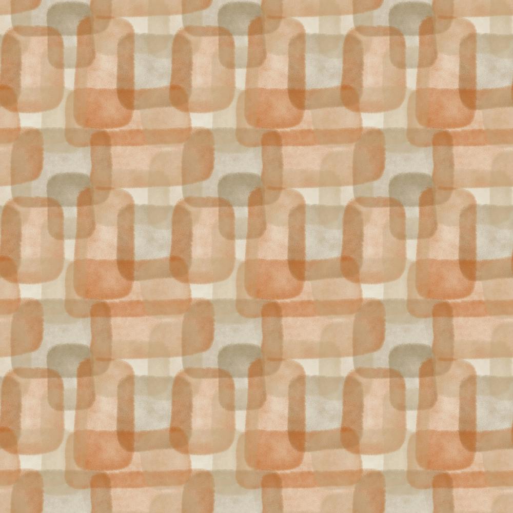 Abstract Watercolor Rectangles, Rust, Brown