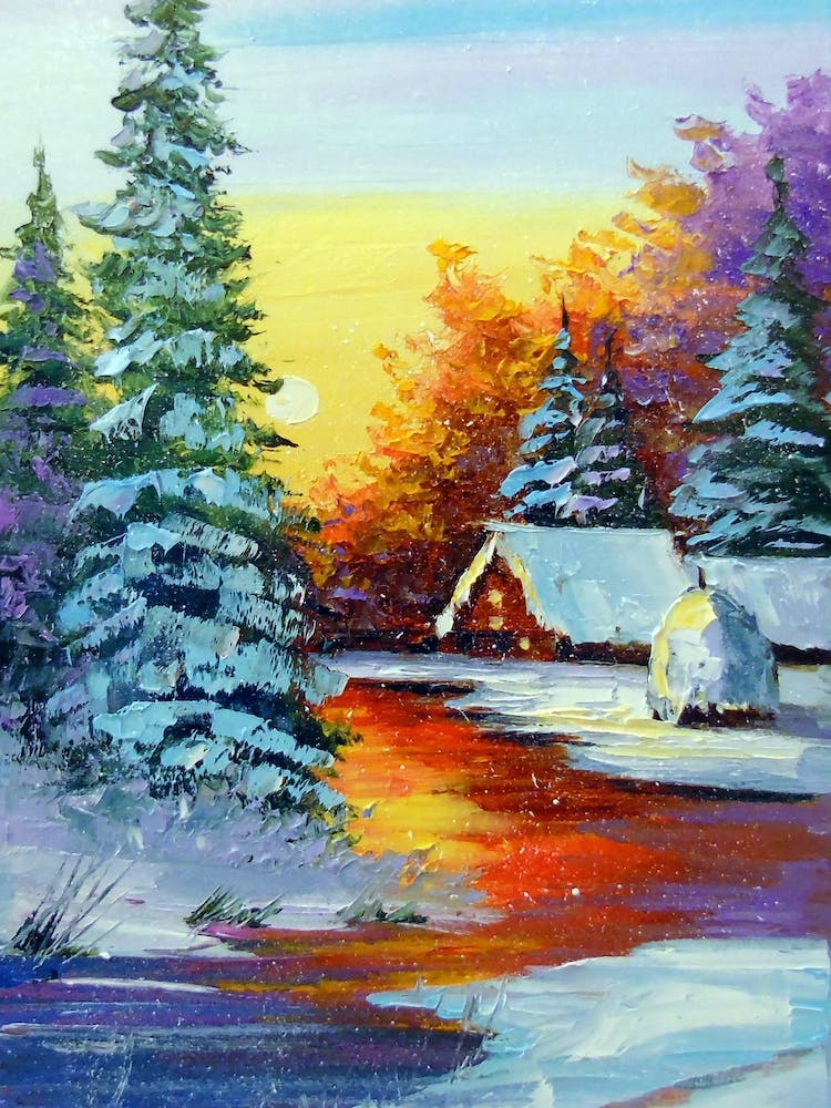 winter sunset