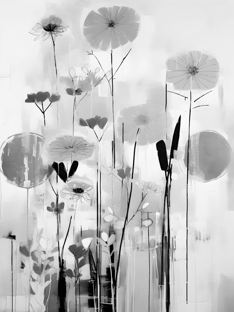 Black And White Flowers 128