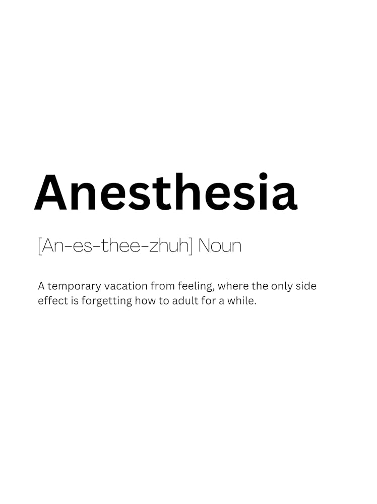 Anesthesia Definition Meaning
