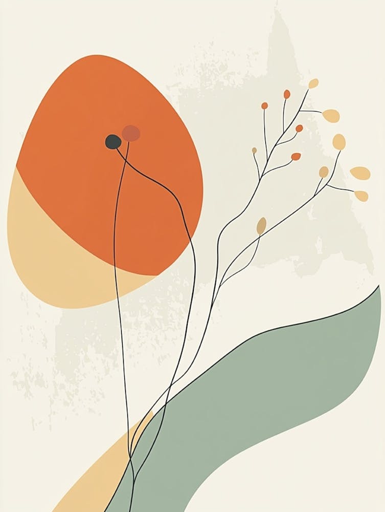 Abstract Flower Canvas Print 5