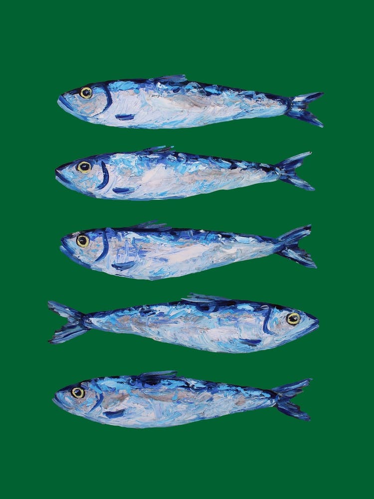 Sardines on Forest Green