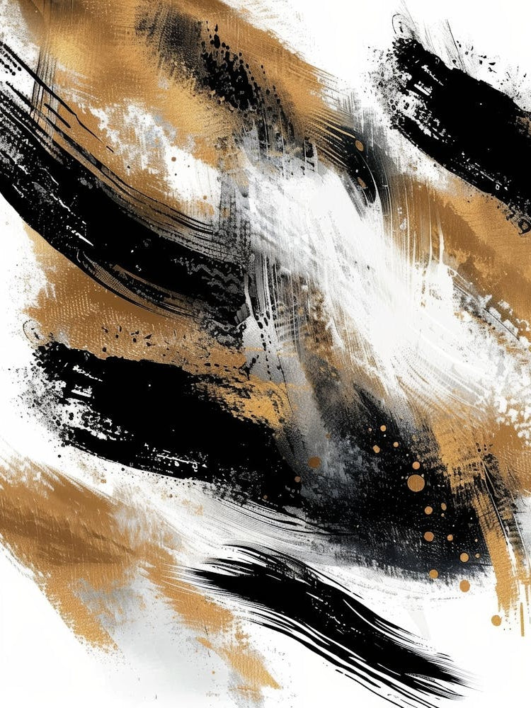 Abstract Brushstrokes Canvas Print 19