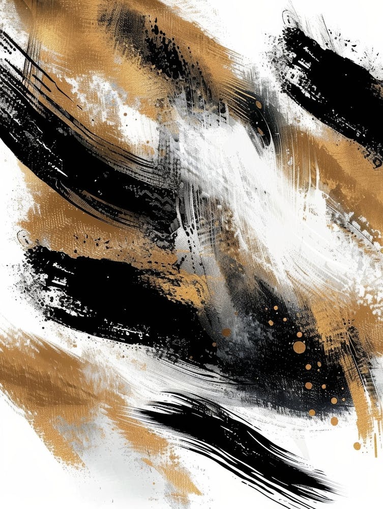 Abstract Brushstrokes Canvas Print 19