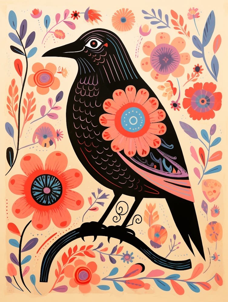 Pink Scandi Raven 4