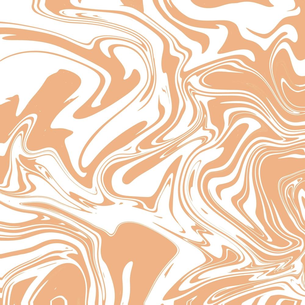 Liquid Contemporary Abstract Beige and White Swirls -Tan Retro Liquid Marble Swirl Lava Lamp
