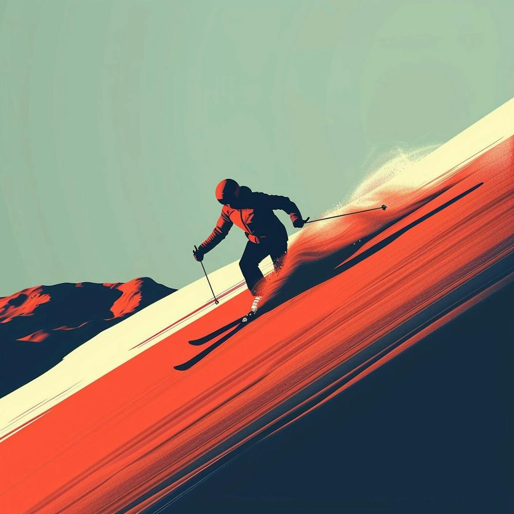 Skier On The Slopes 3