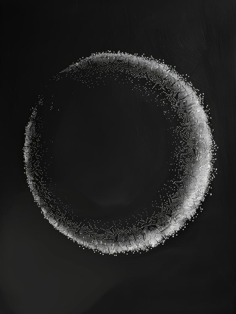 Circle On A Black Background