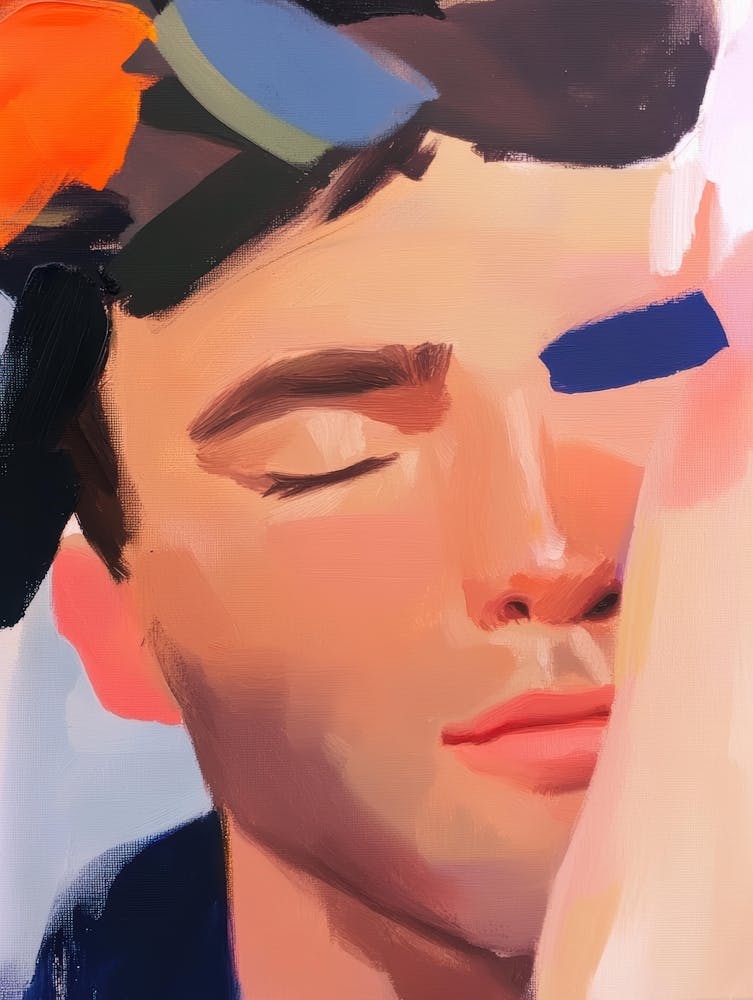 Man With His Eyes Closed 1