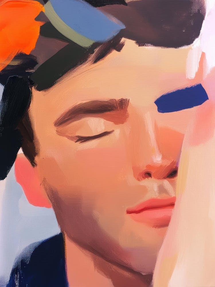 Man With His Eyes Closed 1