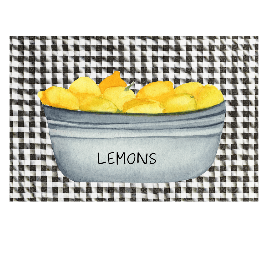 Gingham Lemons