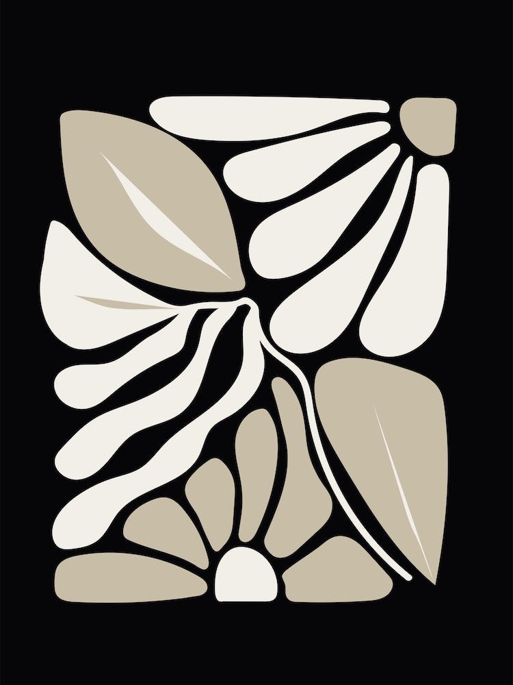 Neutral Abstract Floral