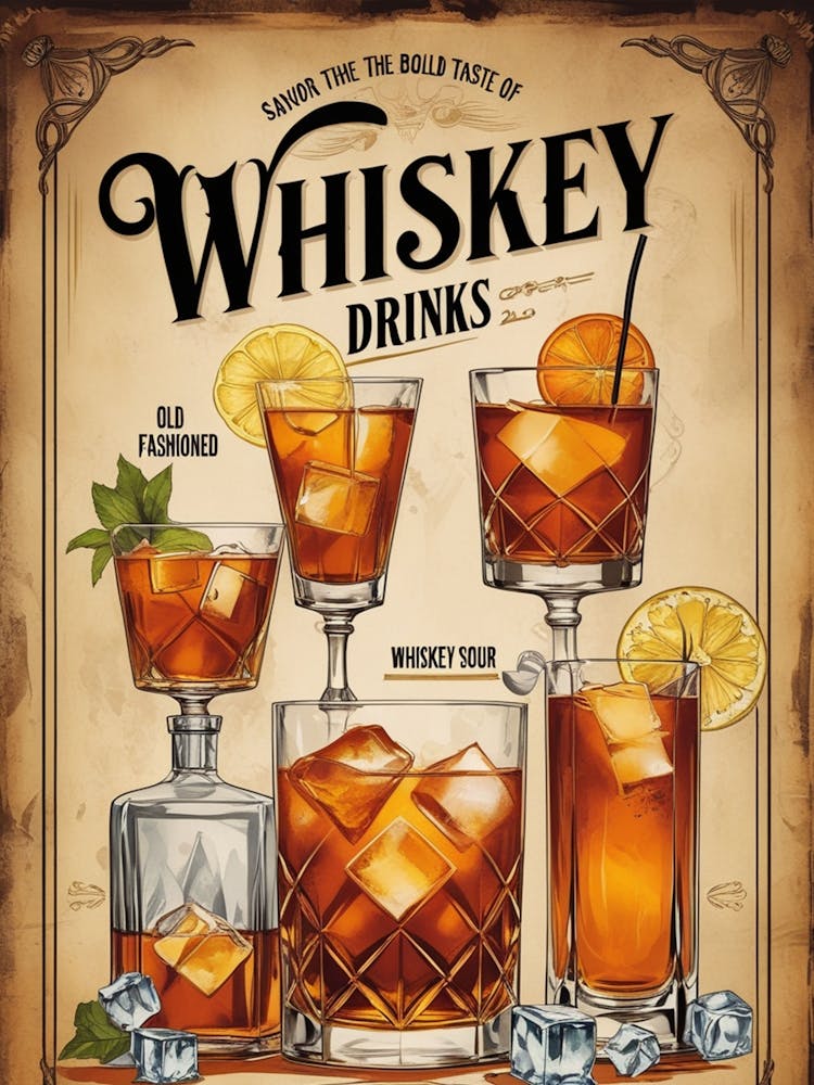Whiskey Drinks Poster 5
