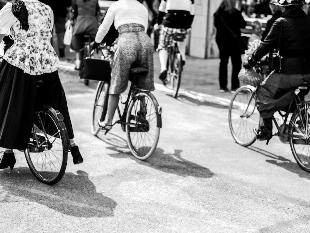 Vintage Women Bicyclists
