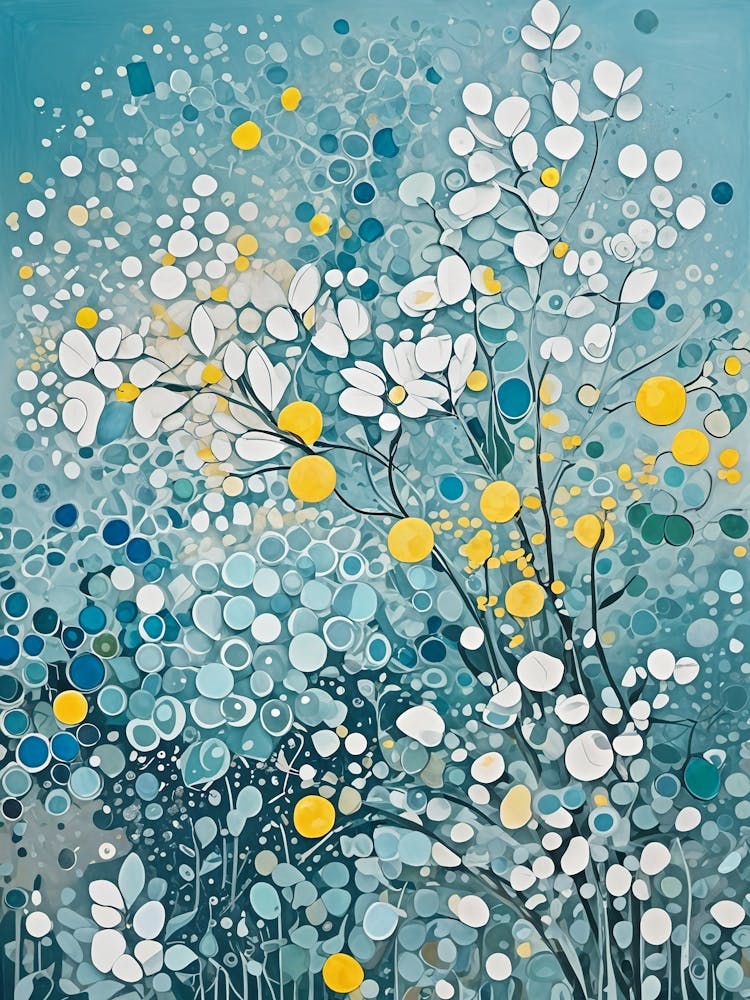 Blue And Yellow Abstract no1