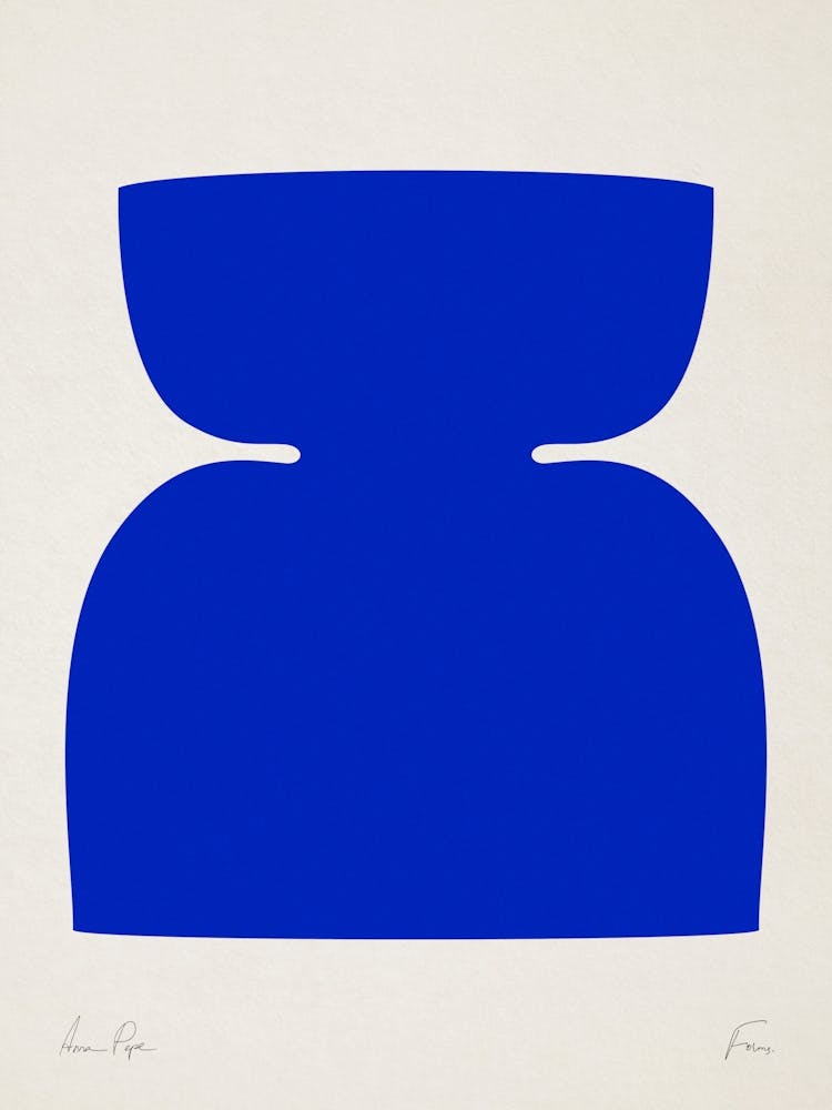 Abstract Object In Vivid Blue