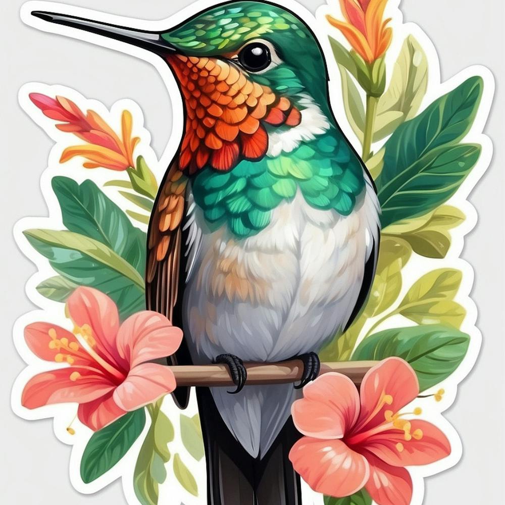 Hummingbird colorful