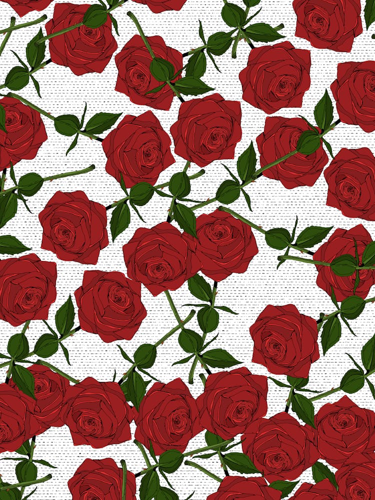 Red Roses Pattern