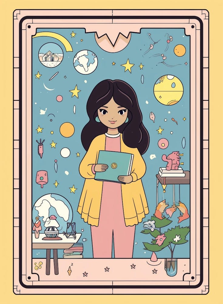 Cute Tarot Style The World 