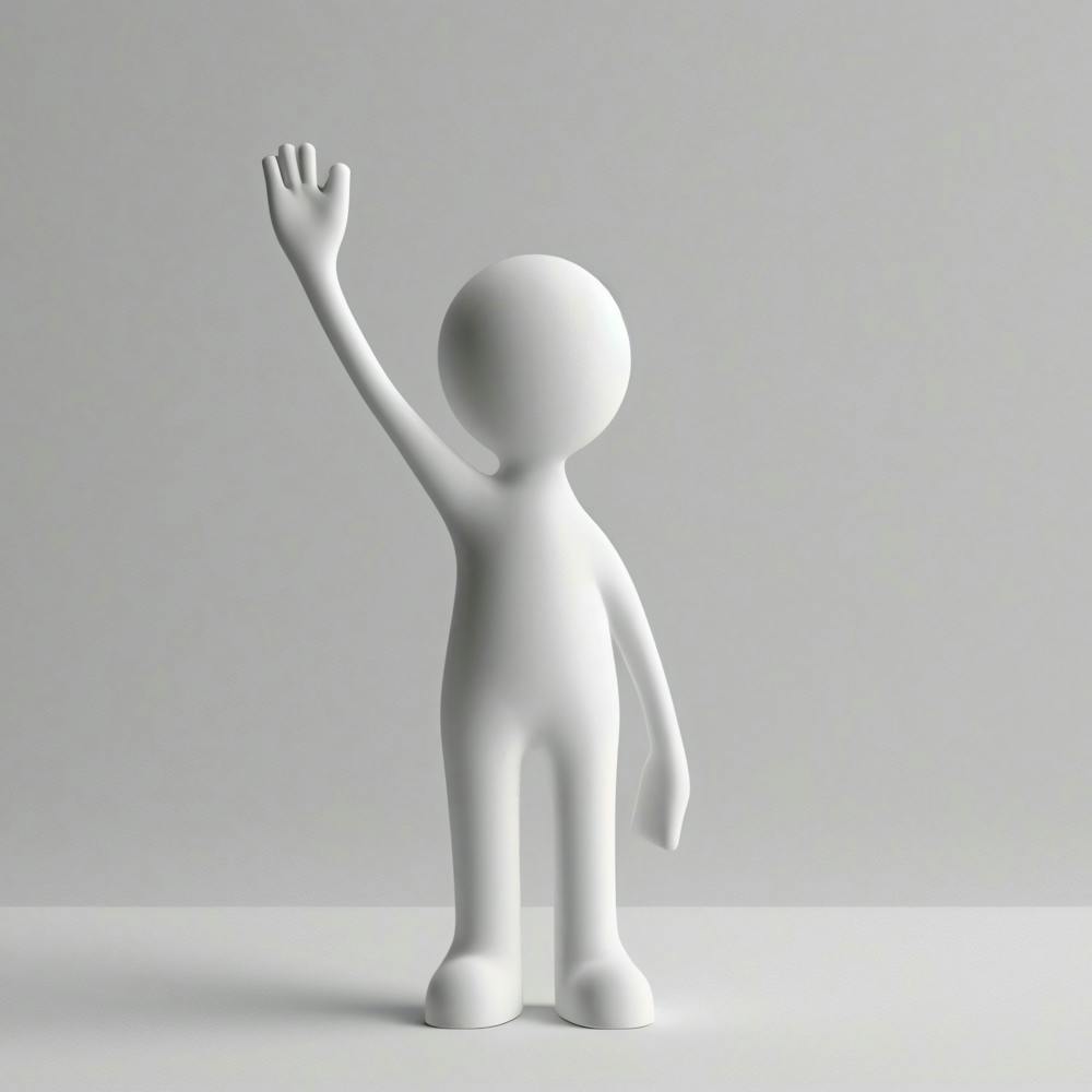 3d Character Waving