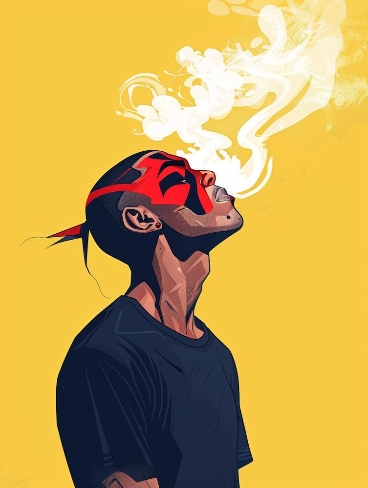 Man Smoking A Cigarette 3