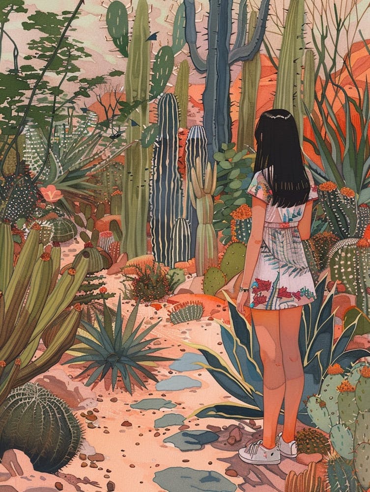 Dans Le Jardin Jardins Botaniques Du Désert États-Unis 1
