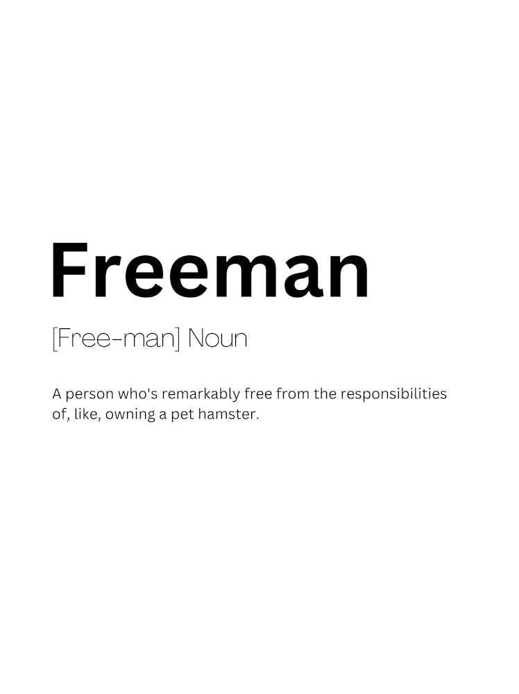 Freeman Definition Meaning
