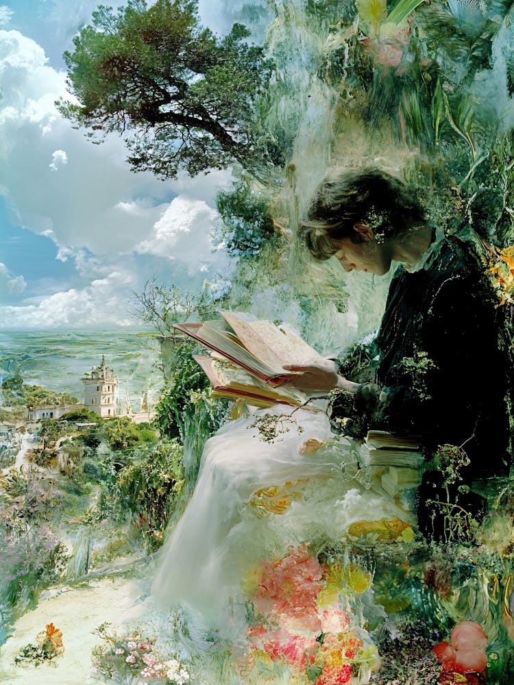 Girl Reading A Book 5