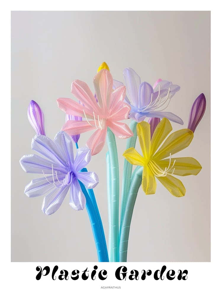 Dreamy Inflatable Flowers Poster Agapanthus 2